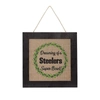 FOCO PITTSBURGH STEELERS 12'' DOUBLE-SIDED BURLAP SIGN