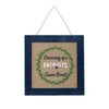 FOCO NEW ENGLAND PATRIOTS 12'' DOUBLE-SIDED BURLAP SIGN