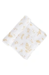 Pehr Print Organic Cotton Swaddle In Botanica/ Yellow