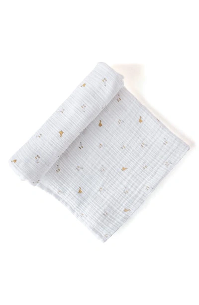 Pehr Print Organic Cotton Swaddle In Duck/ Yellow