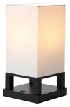 Brightech Maxwell Led Table Lamp With Usb Port In Black