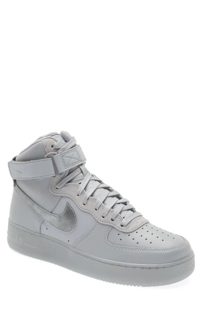 Nike Air Force 1 High 07 Premium Basketball Sneaker In Grey