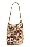 Sc103 Medium Links Leather Tote In Canyon