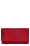 Nina Crystal Clutch In Siam Red