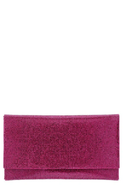 Nina Crystal Clutch In Wine