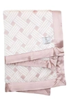 Little Giraffe Luxe Nest Baby Blanket In Dusty Pink