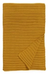 Parachute Oversize Knit Throw Blanket In Ochre