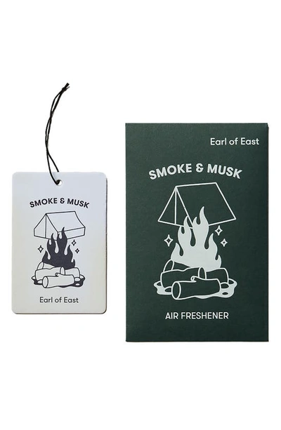 Earl Of East Scented Air Freshener Tag In Smoke And Musk