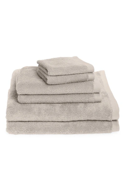 Nordstrom 6-piece Quick-dry Bath Towel, Hand Towel & Washcloth Set In Grey Chateau