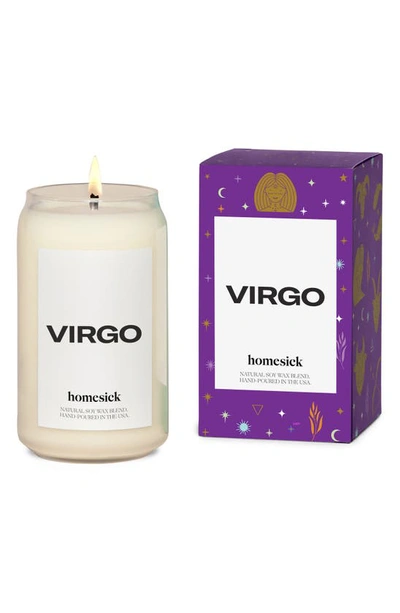 Homesick Virgo Scented Candle In White