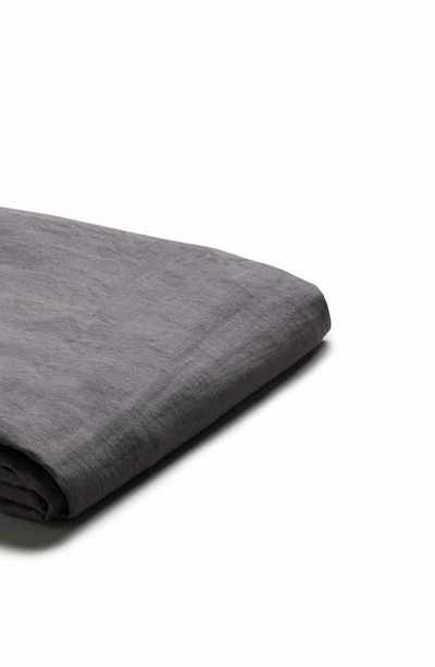 Piglet In Bed Linen Duvet Cover In Charcoal Gray