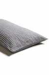 Piglet In Bed Set Of 2 Linen Euro Pillowcases In Midnight Stripe