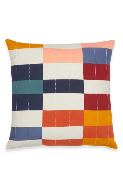 Anchal Check Accent Pillow In Multicolor