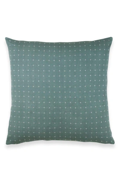 Anchal Cross Stitch Throw Pillow In Spruce