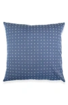 Anchal Cross Stitch Accent Pillow In Blue