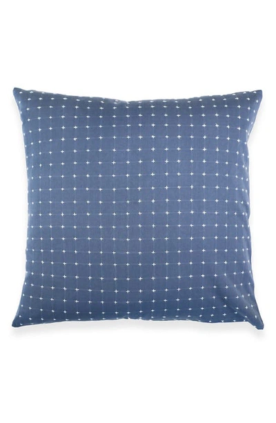 Anchal Cross Stitch Accent Pillow In Blue