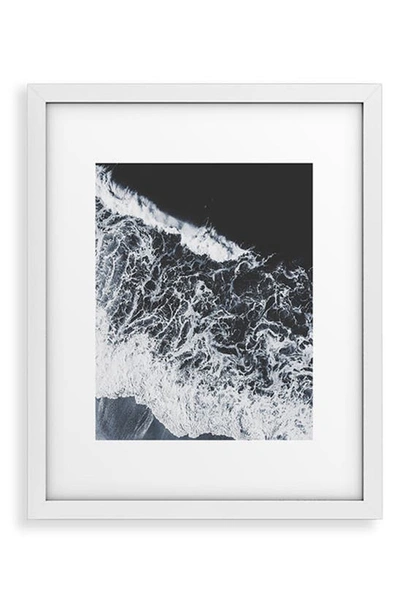 Deny Designs Sea Lace Framed Wall Art In Black