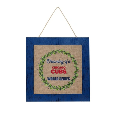 FOCO CHICAGO CUBS 12'' DOUBLE-SIDED BURLAP SIGN