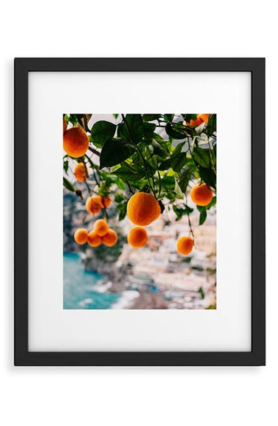 Deny Designs Alam Framed Wall Art In Orange