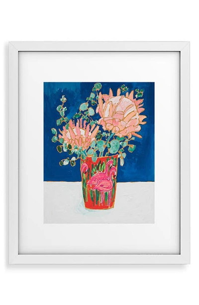 Deny Designs Magical Marrakech Framed Art Print In Blue
