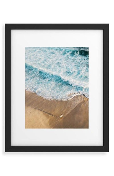 Deny Designs La76 Photograph Frame Art Print In Blue