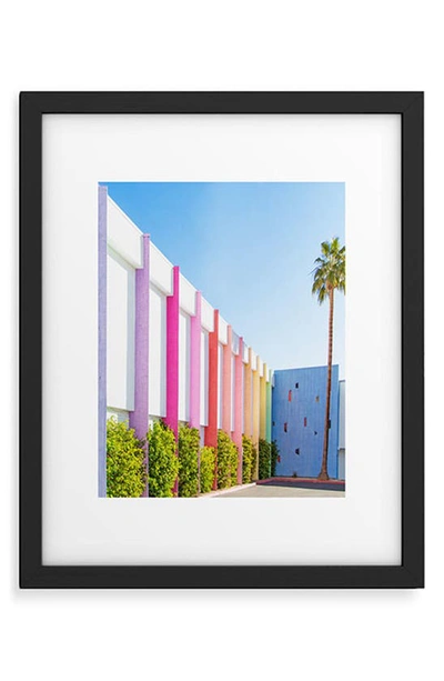 Deny Designs Hue Framed Art Print In Blue