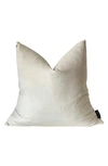Modish Decor Pillows Velvet Pillow Cover In Ivory
