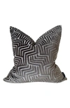 Modish Decor Pillows Velvet Pillow Cover In Black Walnut