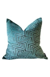 Modish Decor Pillows Velvet Pillow Cover In Calypso