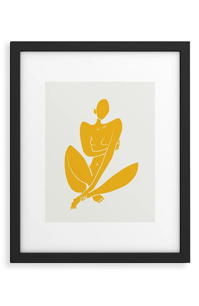 Deny Designs Little Dean Sitting Nude In Yellow