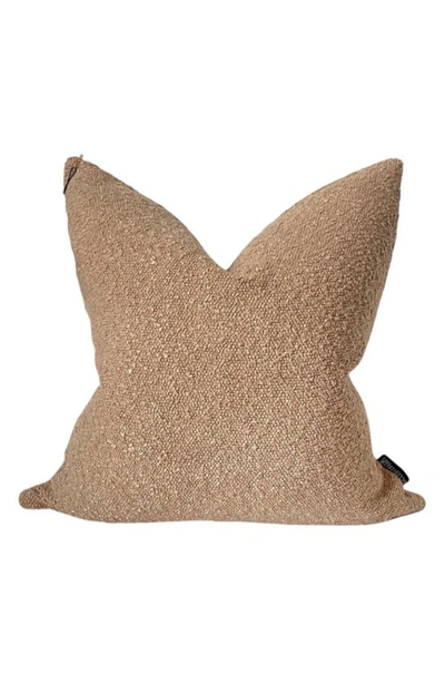 Modish Decor Pillows Bouclé Pillow Cover In Camel