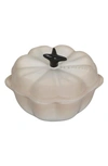 Le Creuset Mini Pumpkin Stoneware Cocotte In Meringue