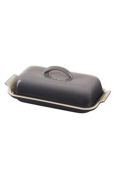 Le Creuset Heritage Butter Dish In Grey