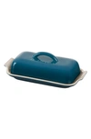 Le Creuset Heritage Butter Dish In Deep Teal