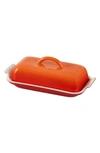Le Creuset Heritage Butter Dish In Flame