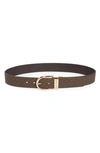 Michael Kors Logo Reversible Belt In Brown Logo