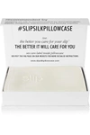 Slip Embroidered Silk Queen Pillowcase - White In White