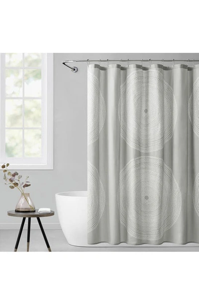 Marimekko Cotton Shower Curtain In Grey