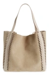 Chloé Beige Louela Suede Tote Bag In Neutrals