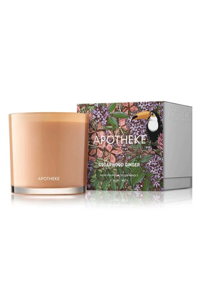 Apotheke Cedarwood Ginger Three-wick Candle In Cedarwood Ginger
