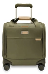 Briggs & Riley Baseline Cabin Spinner Carry-on Bag In Olive