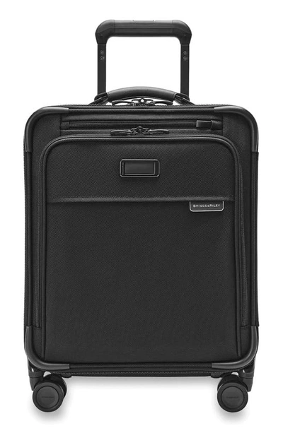 Briggs & Riley Baseline Compact Carry-on Spinner In Black