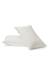 Casper Set Of 2 Soft Grid Pillow Shams In Dijon