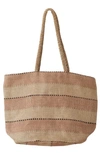 Will And Atlas Khari Market Shopper Jute Tote In Spice