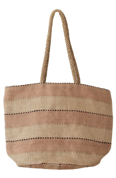 Will And Atlas Khari Market Shopper Jute Tote In Spice