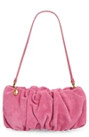 Staud Bean Leather Clutch In Lollipop