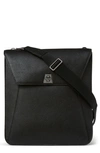 Akris Anouk Calfskin Medium Messenger Bag In Black