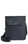 Akris Medium Anouk Leather Messenger Bag In Denim
