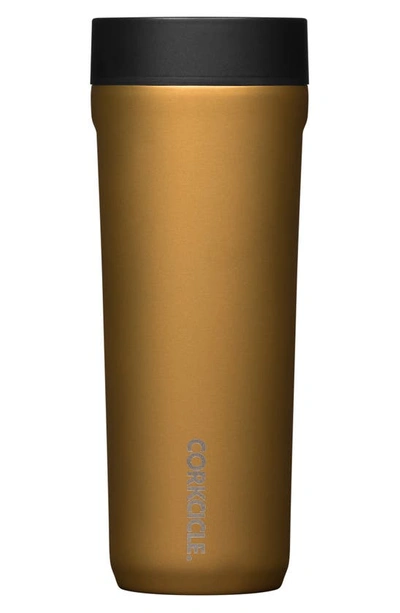 Corkcicle Insulated Travel Cup In Gold