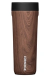 Corkcicle Insulated Travel Cup In Walnutwood